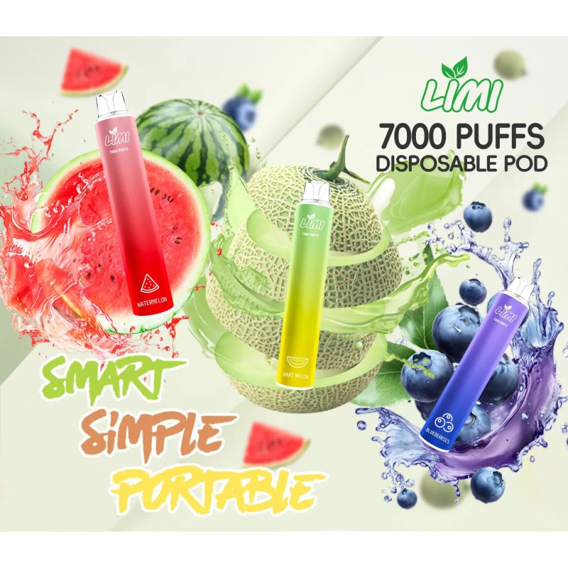 LIMI發光拋棄式電子煙7000口PUFFS LIMI發光拋棄式電子煙7000口PUFFS